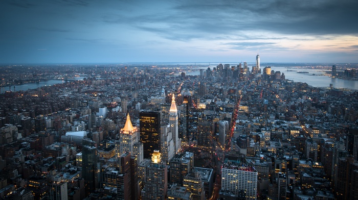 cityscape, city, New York City, building