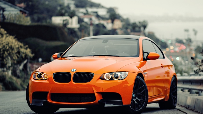 BMW M3 GTS, orange, car, BMW, German car