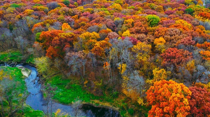 Iowa, creeks, fall
