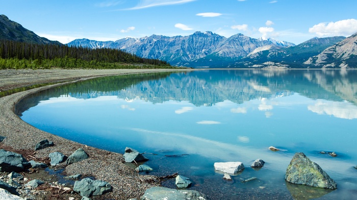 mountain, Canada, landscape, Kluane Lake, Yukon