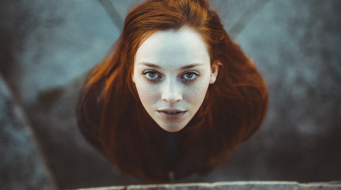 face, girl, redhead