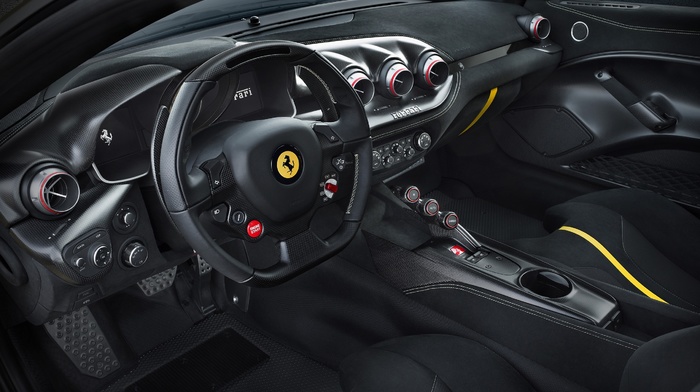 Ferrari F12 TDF, car, dashboards, car interior