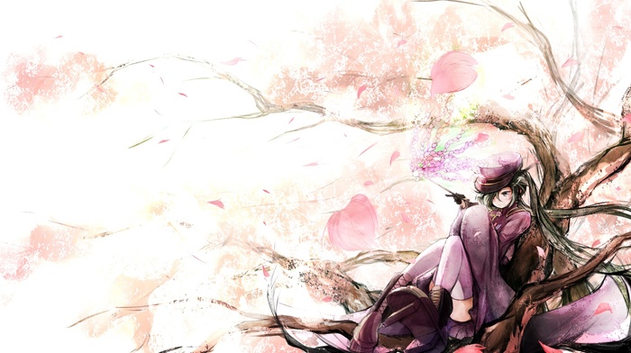 Hatsune Miku, anime girls, anime, cherry blossom, Vocaloid