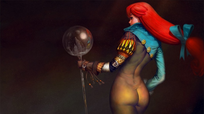 bubble butt, illustration, digital art, fantasy art