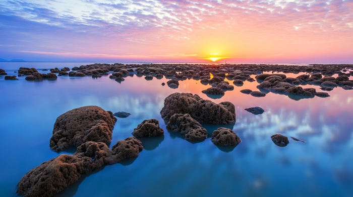 sea, horizon, landscape