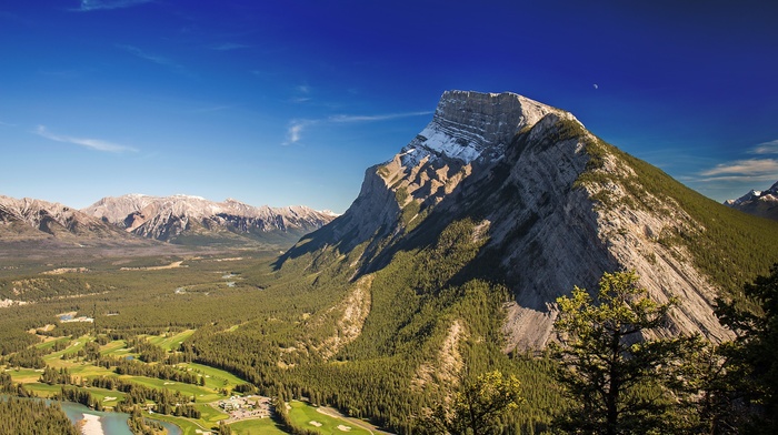 Canada, mountain, Rundle, Banff