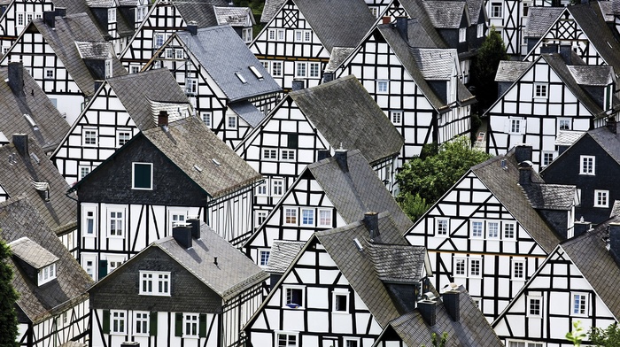 Germany, house, town, Freudenberg, architecture