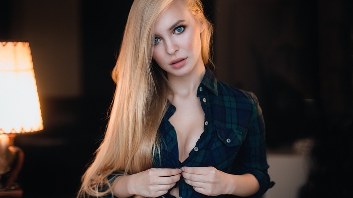 Victoria Pichkurova, portrait, face, blonde, girl