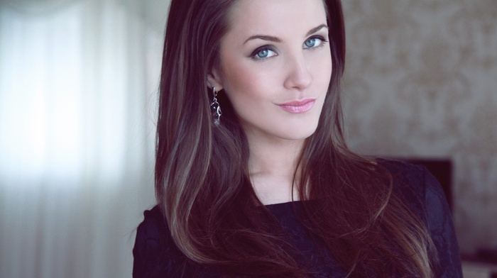 Kristina Rodionova, blue eyes, model, brunette, girl
