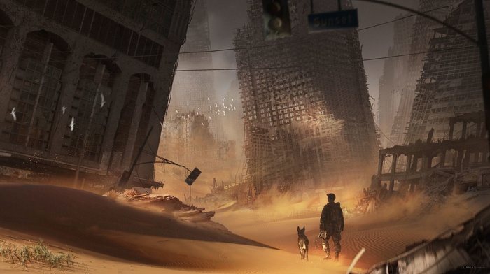 apocalyptic, wasteland, digital art, Fallout 4, artwork, fantasy art