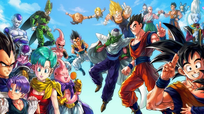 Piccolo, Yamcha, Dragon Ball Z, Gotenks, anime, Dragon Ball, Cell character, Vegeta, Majin Boo, Bulma, Son Gohan, Trunks character, Son Goku, Android 18, Vegito