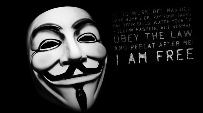 Anonymous, I am free, quote