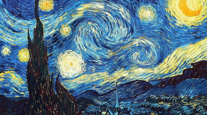 Vincent van Gogh, classy, The Starry Night, fantasy art