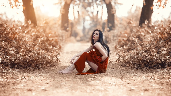 girl outdoors, model