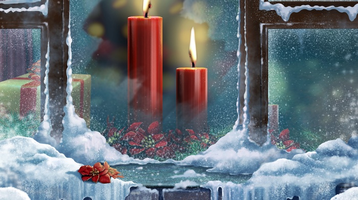 candles, Christmas