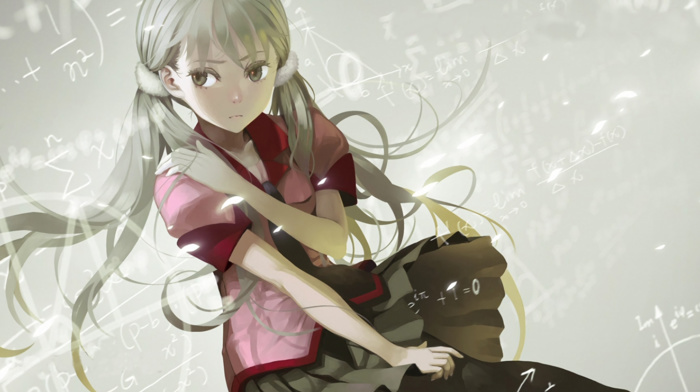 Sodachi Oikura, anime, school uniform, monogatari series, anime girls, twintails