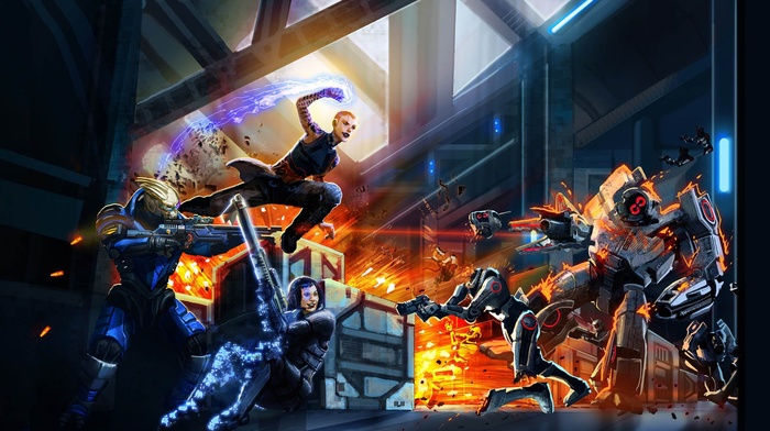 Mass Effect, video games, artwork, Mass Effect 2