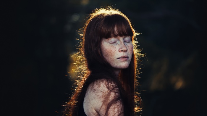 face, portrait, girl