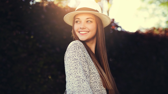 girl, depth of field