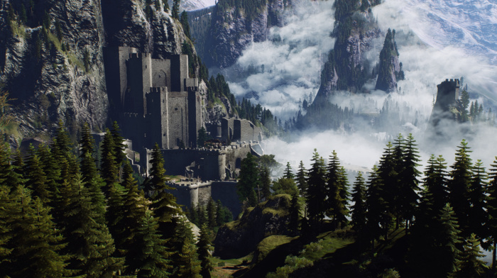mountain, landscape, The Witcher, Geralt of Rivia, The Witcher 3 Wild Hunt