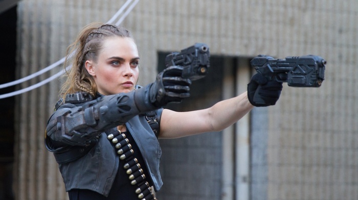 girl, girl with guns, Cara Delevingne, model, advertisements, video games, Call of Duty Black Ops III