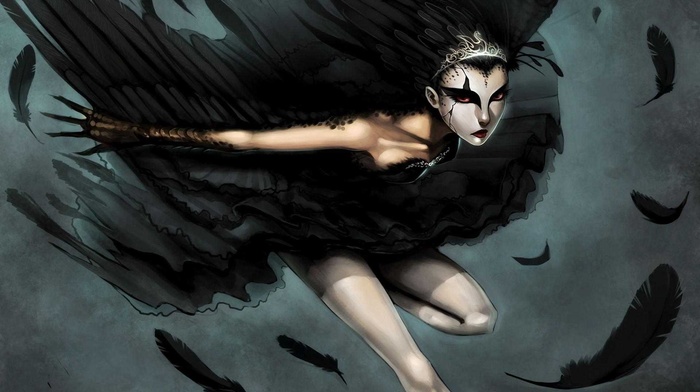 fantasy art, Black Swan