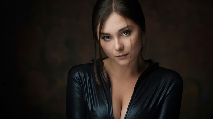 cleavage, model, portrait, girl