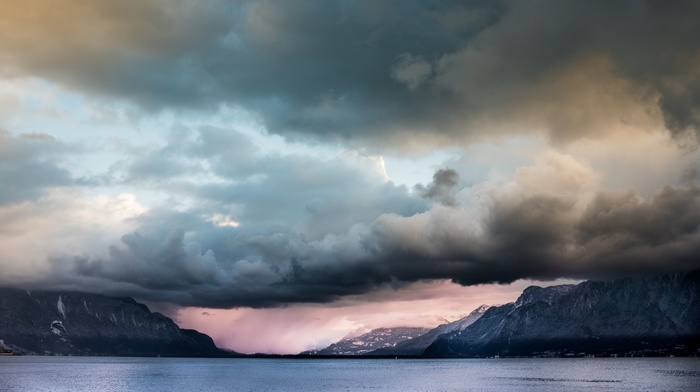 clouds, landscape