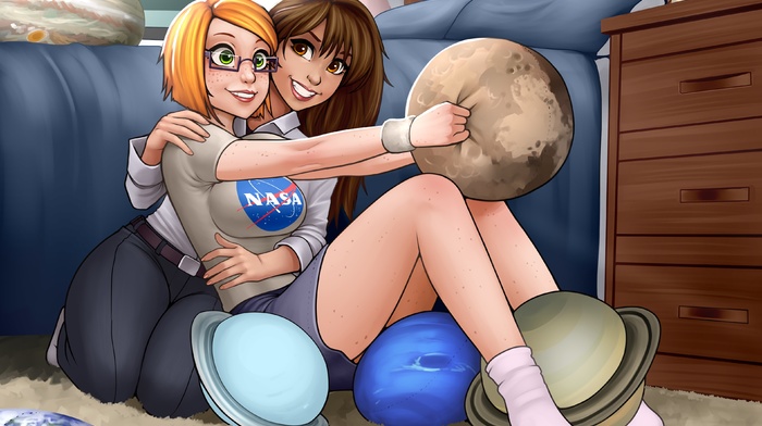 planet, NASA, cartoon