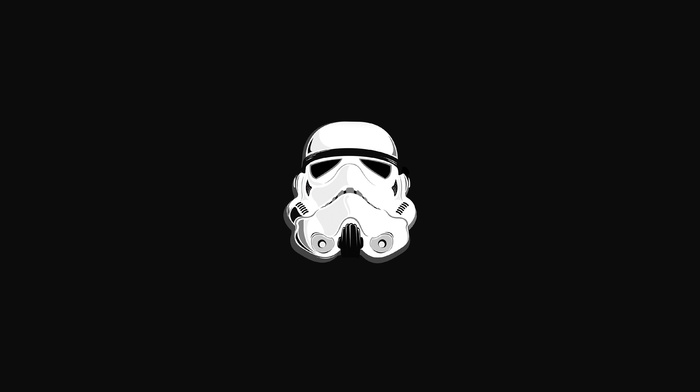 stormtrooper, minimalism, Star Wars, helmet