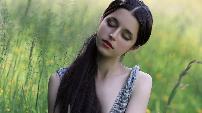 model, face, girl outdoors, girl