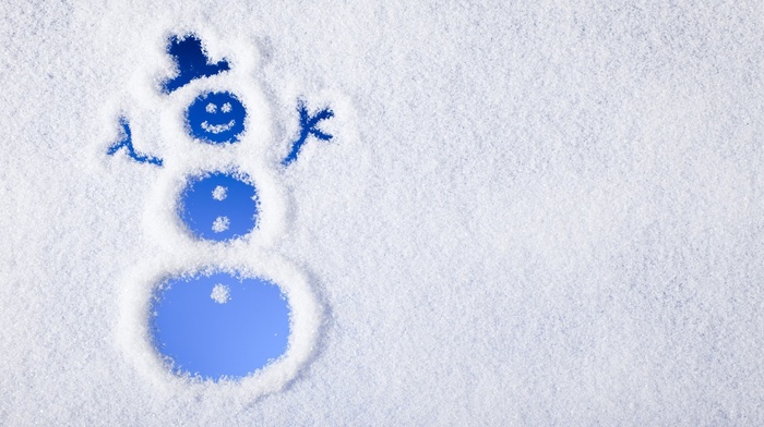 blue background, smiling, top hats, snowman, snowmen, winter, snow