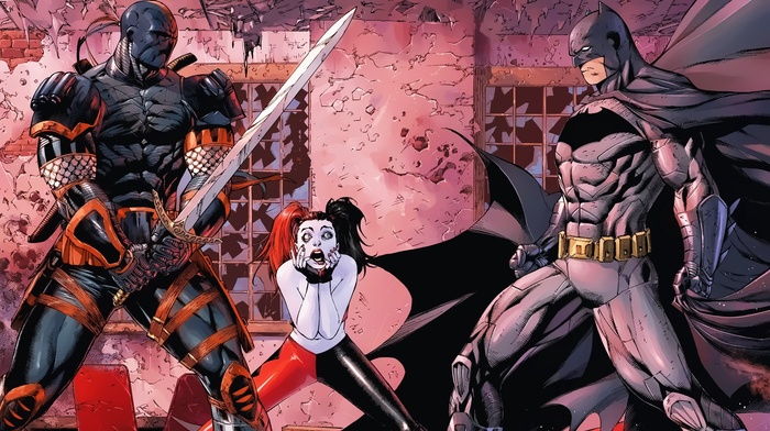 Batman, Deathstroke, Harley Quinn