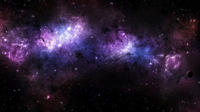 nebula, stars, space, space art