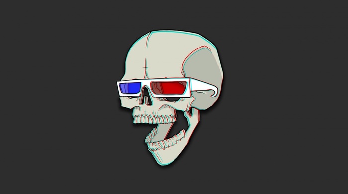 skull, artwork, minimalism, bones, 3d object, humor, 3D