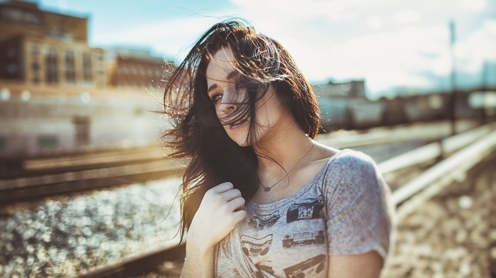 girl, portrait, urban, model