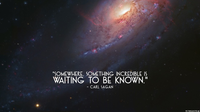 quote, Carl Sagan, space