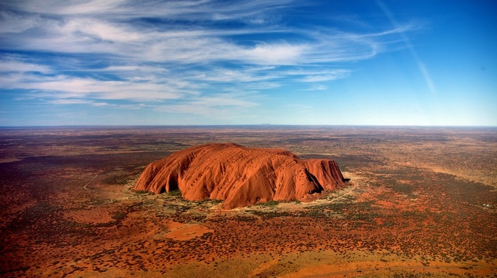 landscape, Uluru, rock, Ayers Rock, desert, nature, Australia
