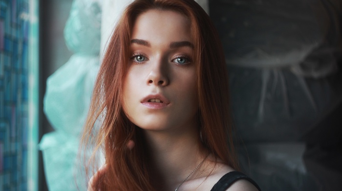 face, redhead, portrait, girl, Anya Altotskaya