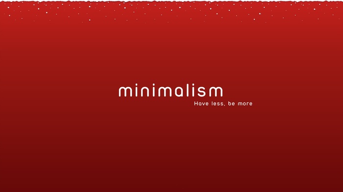 red, Christmas, minimalism, winter, snow
