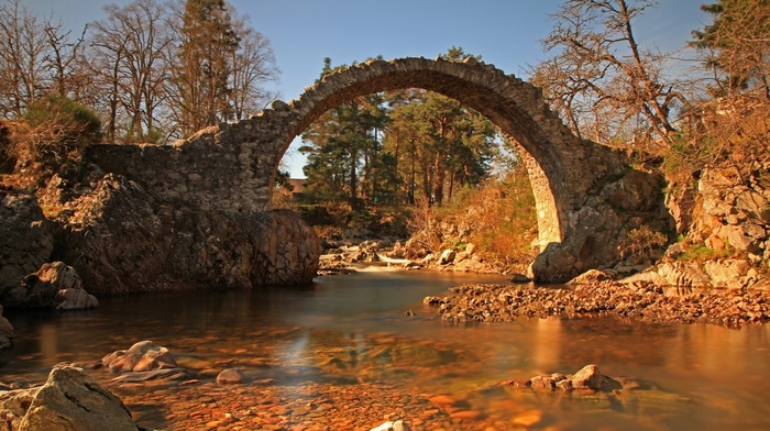 landscape, bridge