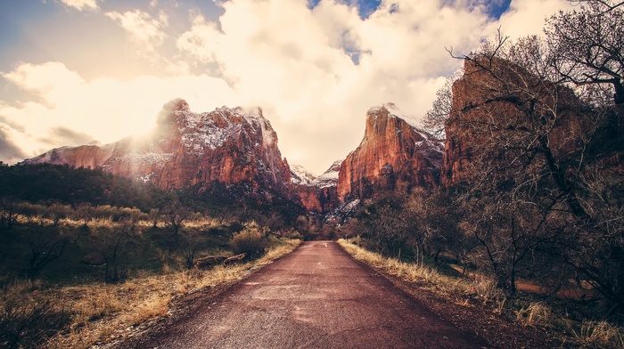 road, nature, landscape