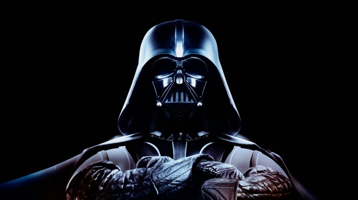 Star Wars, black background, Darth Vader