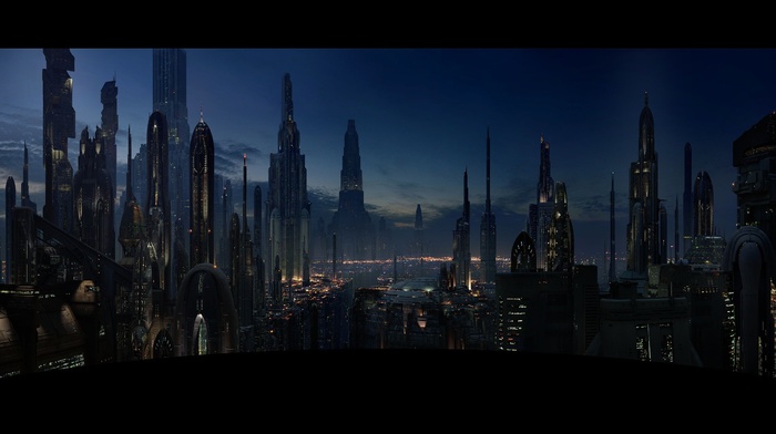 city, cityscape, Star Wars