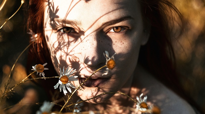 girl, face, model