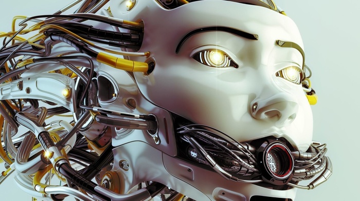 cyberpunk, science fiction, robot