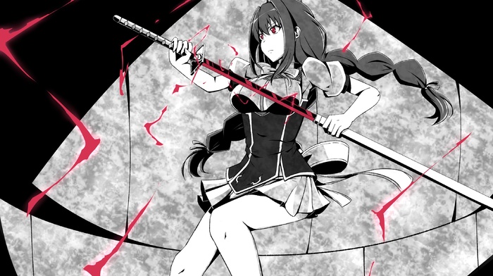sword, anime, Toudou Touka, anime girls, Rakudai Kishi No Cavalry