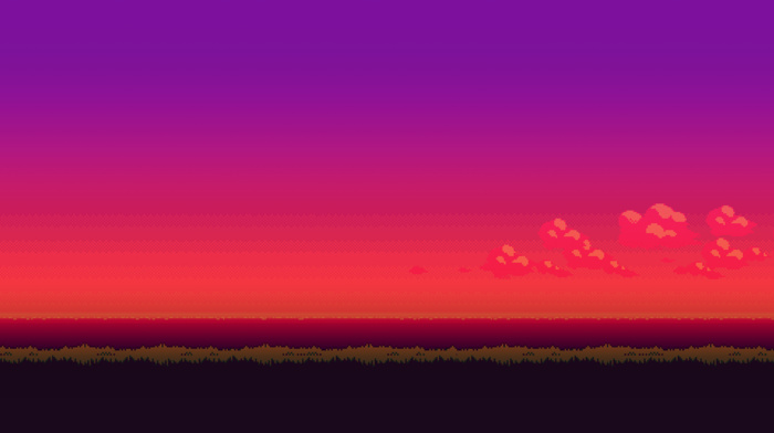 16, bit, sunset, Pokemon, pixel art