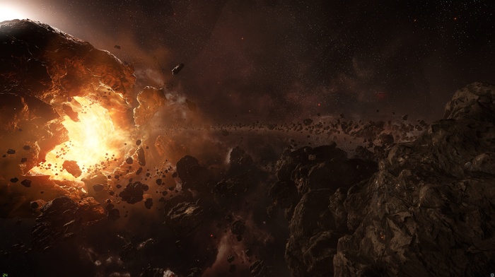 Star Citizen, asteroid, space