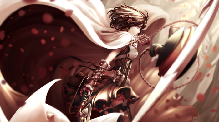 RWBY, Ruby Rose, anime, fantasy art